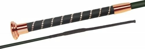 FLECK Dressage Whip - Silktouch Crystal Rose Gold 4 FLECK Dressage Whip - Silktouch Crystal Rose Gold - Image 4