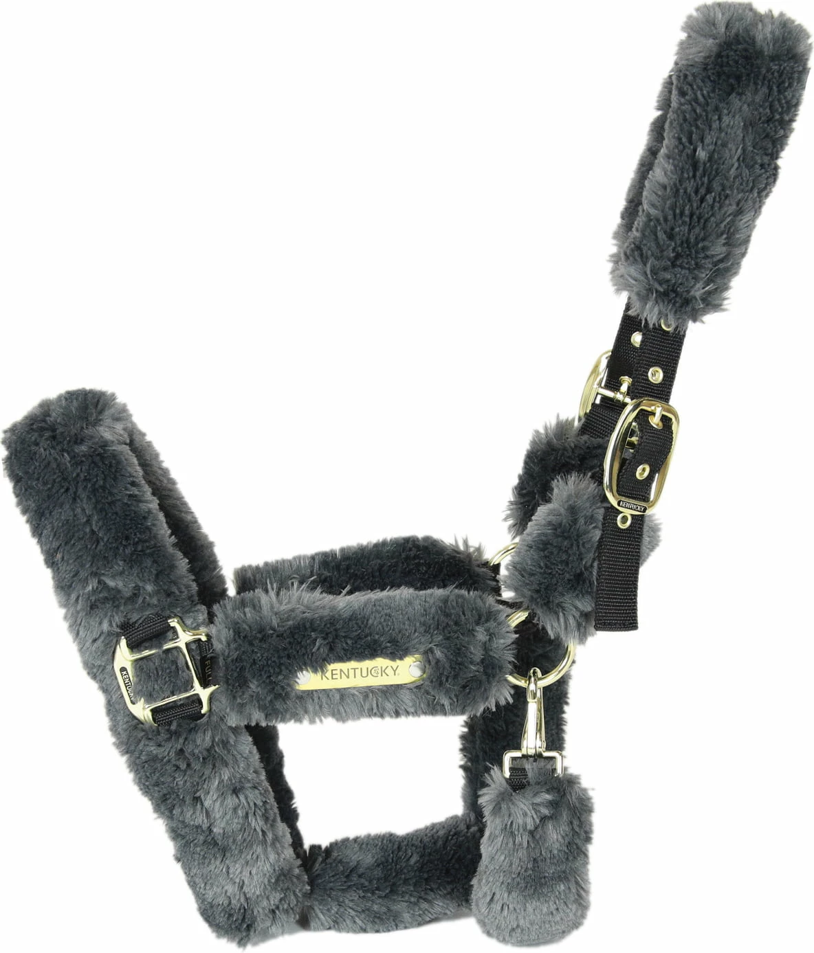 Kentucky Horsewear Sheepskin Shipping Halter - Black 7 Kentucky Horsewear Sheepskin Shipping Halter - Black - Image 7