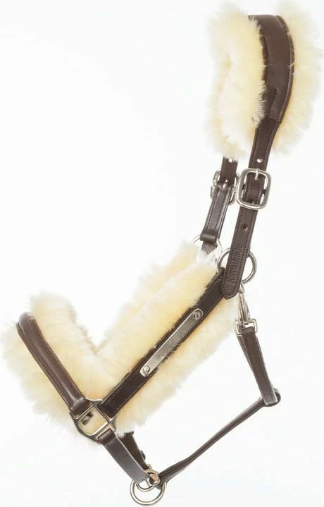Kavalkade "Marvelous" Leather Halter With Lambskin, Black 7 Kavalkade "Marvelous" Leather Halter With Lambskin, Black - Image 7