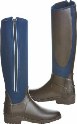 BUSSE Calgary Riding Mud Boots, Brown/Navy -Pet Supplies Sales Shop 25351 31969dae 1