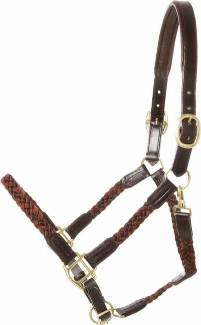 Kavalkade "Tessa" Braided Halter, Brown-Marine-Beige 5 Kavalkade "Tessa" Braided Halter, Brown-Marine-Beige - Image 5