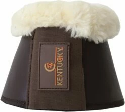Kentucky Horsewear Sheepskin Leather Overreach Boots - Black -Pet Supplies Sales Shop 29397 611ce06c