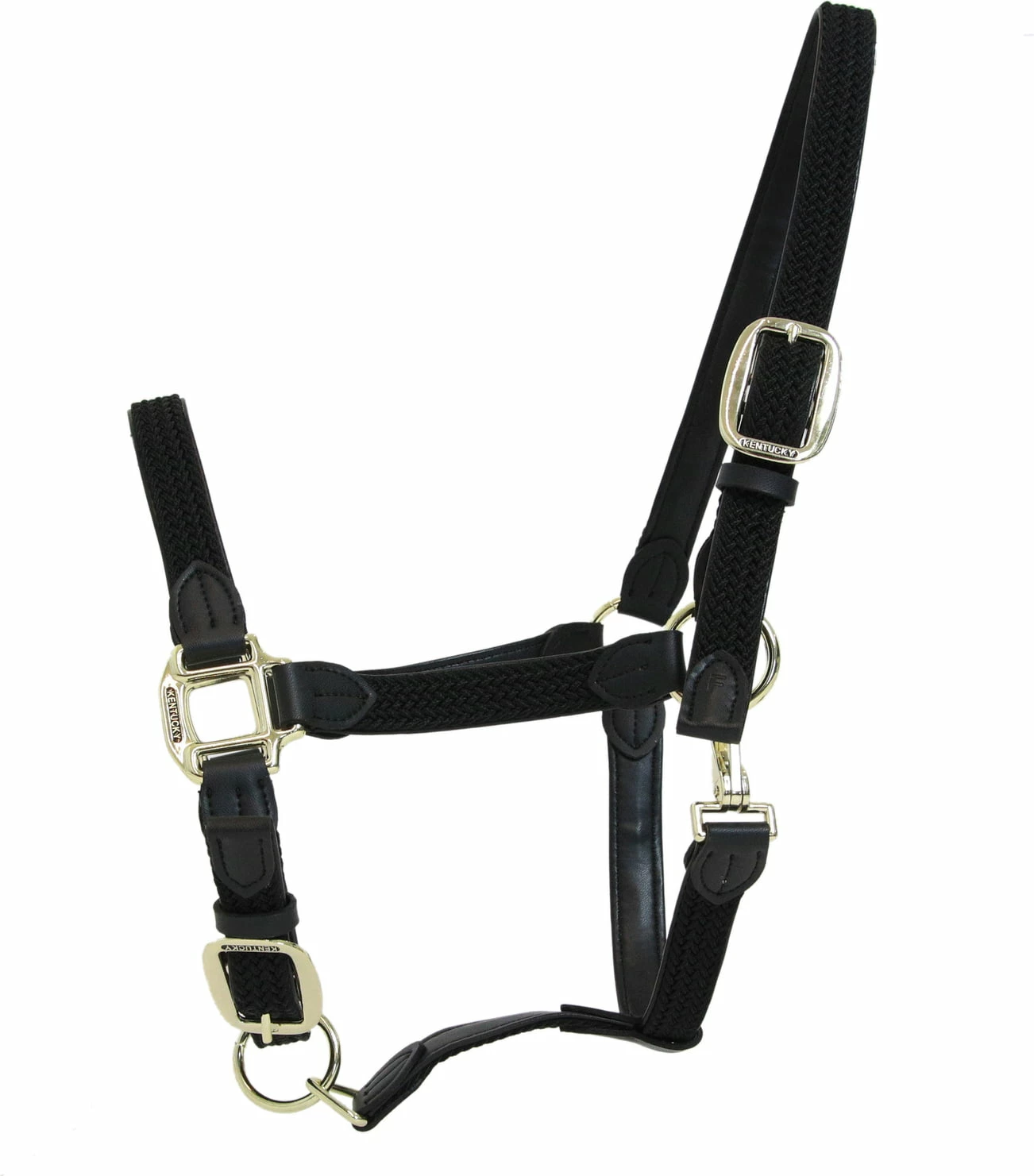 Kentucky Horsewear Braided Nylon Halter - Grey 6 Kentucky Horsewear Braided Nylon Halter - Grey - Image 6