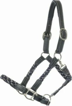 Kavalkade "Tessa" Braided Halter Black-Anthracite-Grey -Pet Supplies Sales Shop 29455 b280212d 1