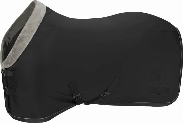 ESKADRON JERSEY Faux Fur Cooler Rug, Black 3 ESKADRON JERSEY Faux Fur Cooler Rug, Black - Image 3