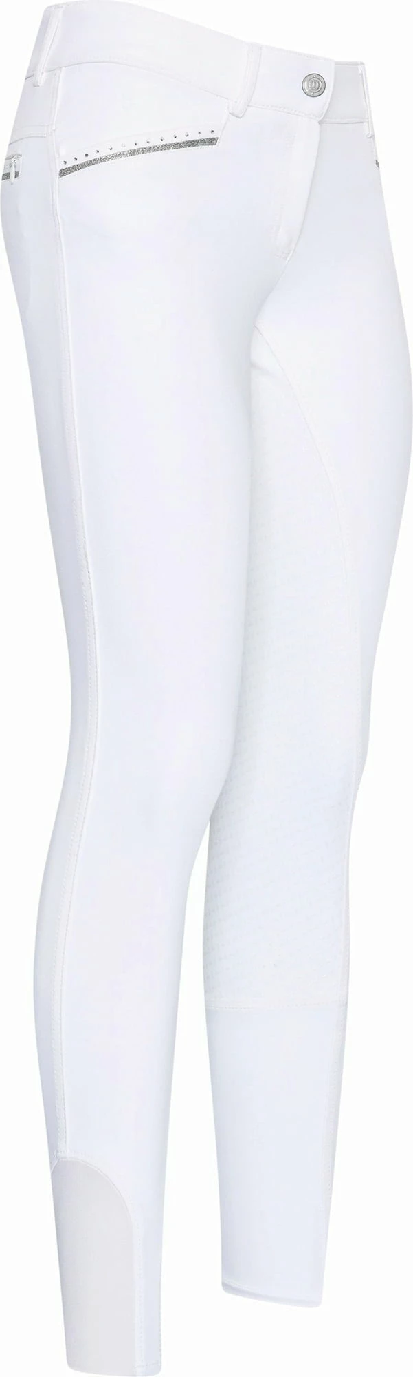 Imperial Riding FullGrip IRHEl Capone High Waist Breeches, White 2 Imperial Riding FullGrip IRHEl Capone High Waist Breeches, White - Image 2