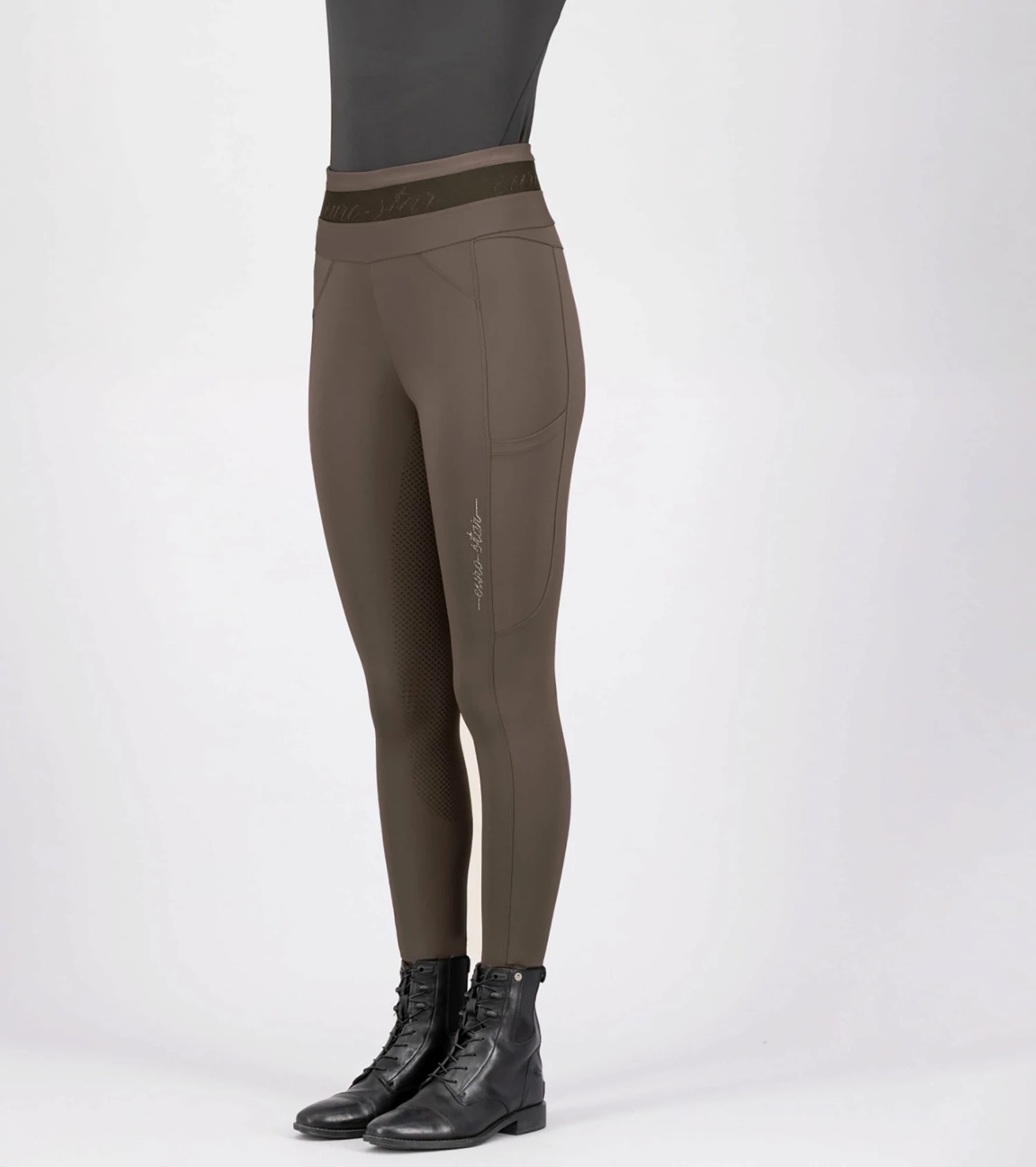 Euro-star FullGrip ESAres Riding Leggings, Mocca 3 Euro-star FullGrip ESAres Riding Leggings, Mocca - Image 3