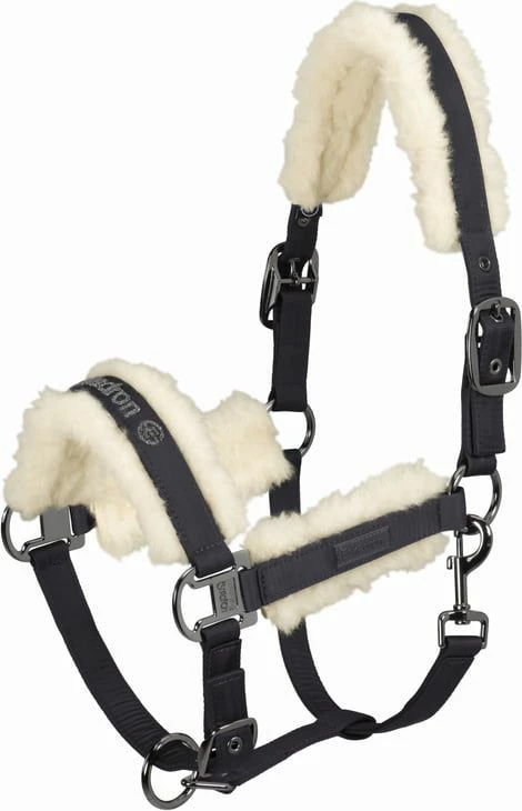 ESKADRON DOUBLEPIN GLOSSY EVO-WOOL Halter, Deep Grey 2 ESKADRON DOUBLEPIN GLOSSY EVO-WOOL Halter, Deep Grey - Image 2