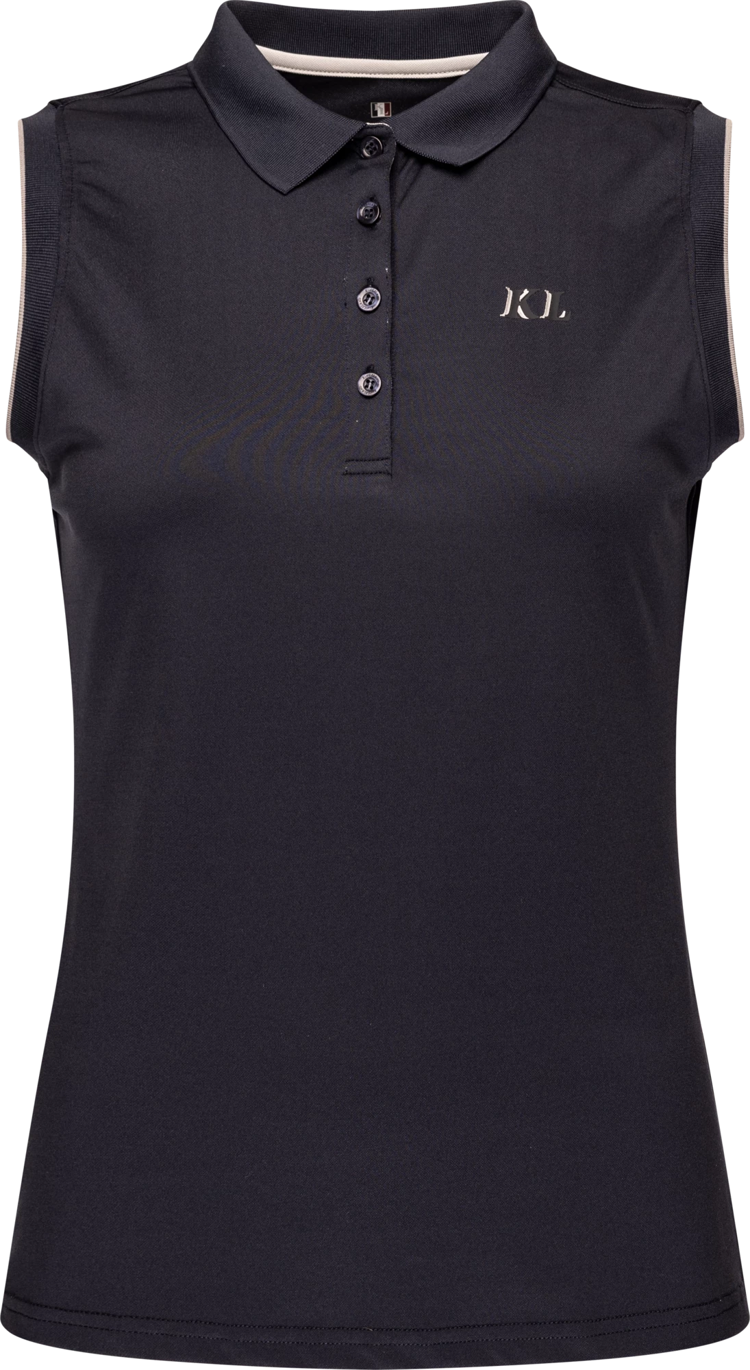 Kingsland KLcaelina Mirco Pique Tec Shirt, Navy 4 Kingsland KLcaelina Mirco Pique Tec Shirt, Navy - Image 4