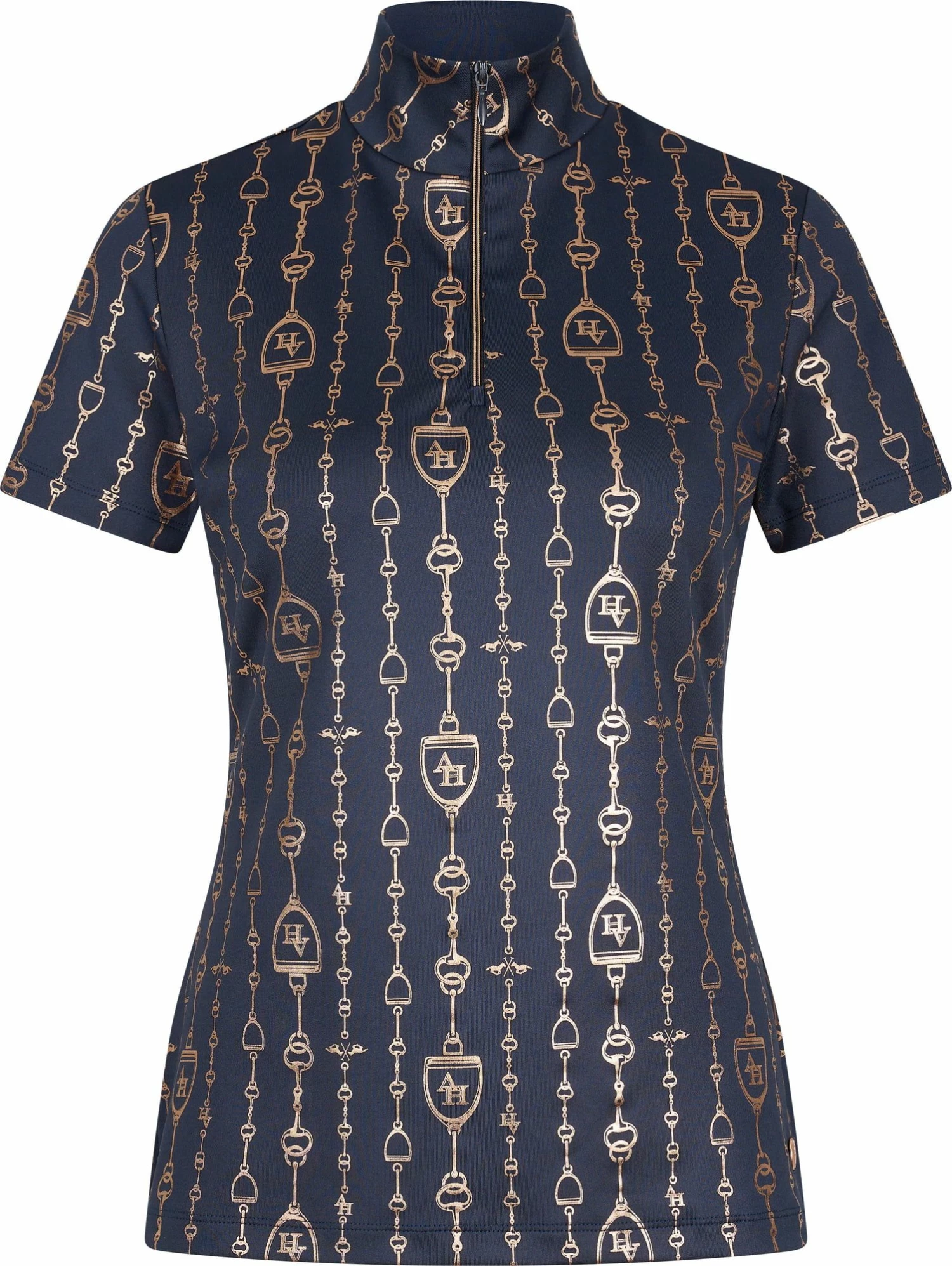 HV Polo HVPJolie Short-Sleeved Top, Navy 2 HV Polo HVPJolie Short-Sleeved Top, Navy - Image 2