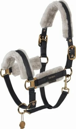 ESKADRON Halter - DOUBLE PIN METALLIC FAUX LEATHER FF, Cognac -Pet Supplies Sales Shop 36715 dc1160bd