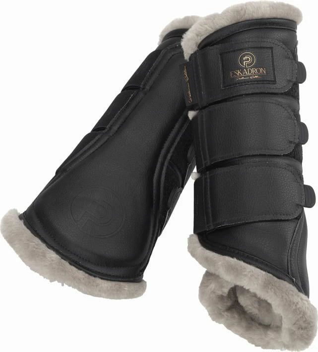 ESKADRON Tendon Boots - FAUX LEATHER FF, Black 4 ESKADRON Tendon Boots - FAUX LEATHER FF, Black - Image 4