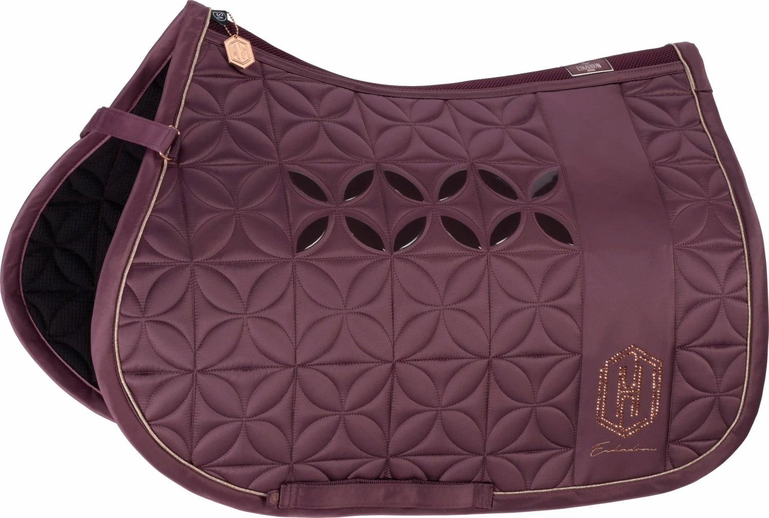 ESKADRON Saddle Pad - MATTGLOSS BIG SQUARE, Navy 6 ESKADRON Saddle Pad - MATTGLOSS BIG SQUARE, Navy - Image 6