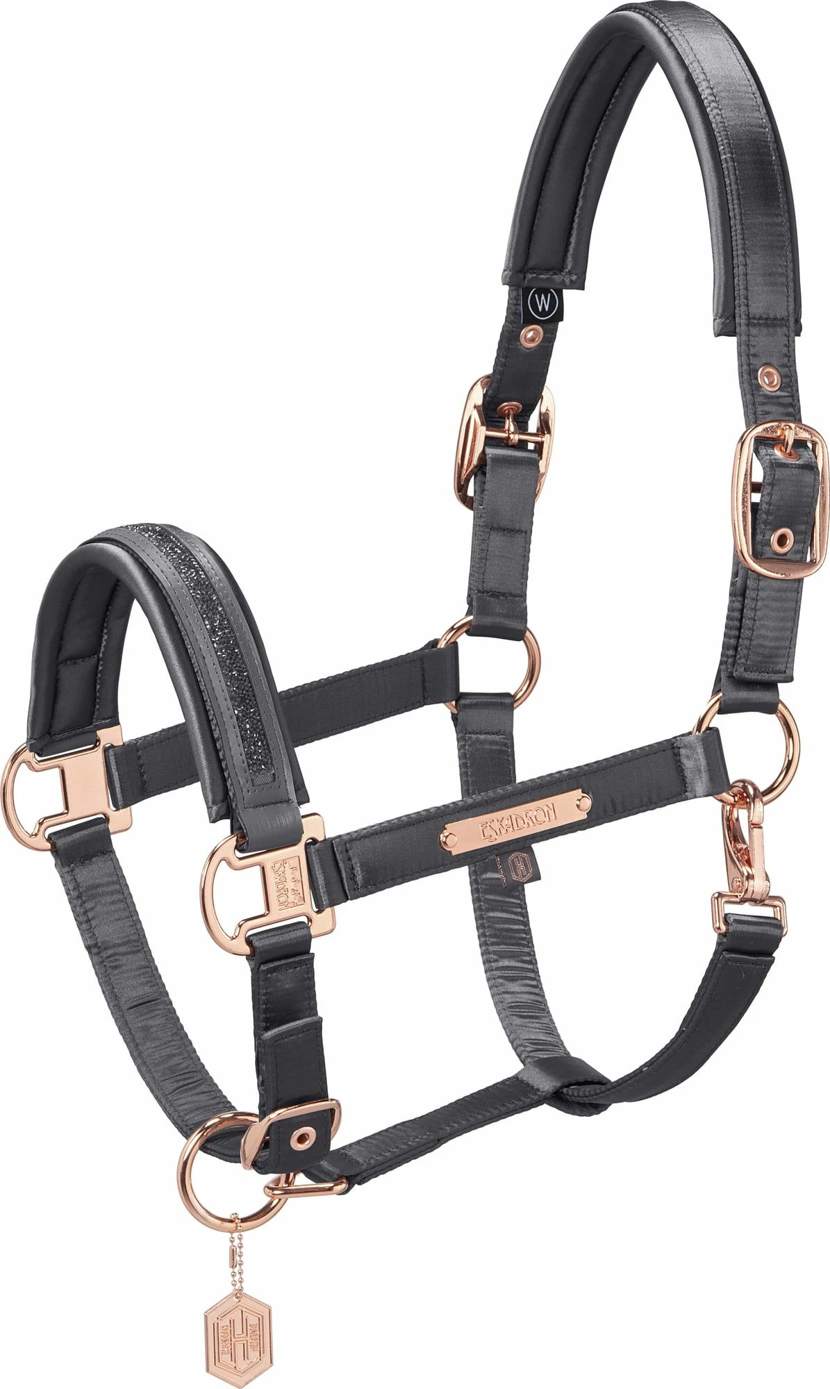 ESKADRON Halter - SATIN JEWEL DOUBLE PIN, Navy 2 ESKADRON Halter - SATIN JEWEL DOUBLE PIN, Navy - Image 2