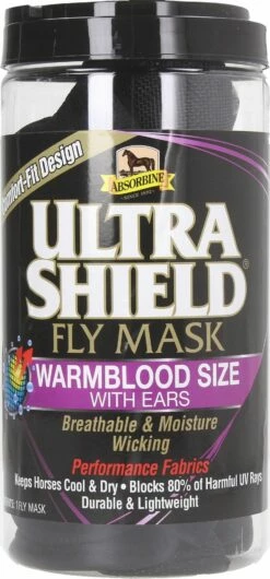 Absorbine Fly Mask "Ultrashield Fly Bonnets With Ears" Design 2018