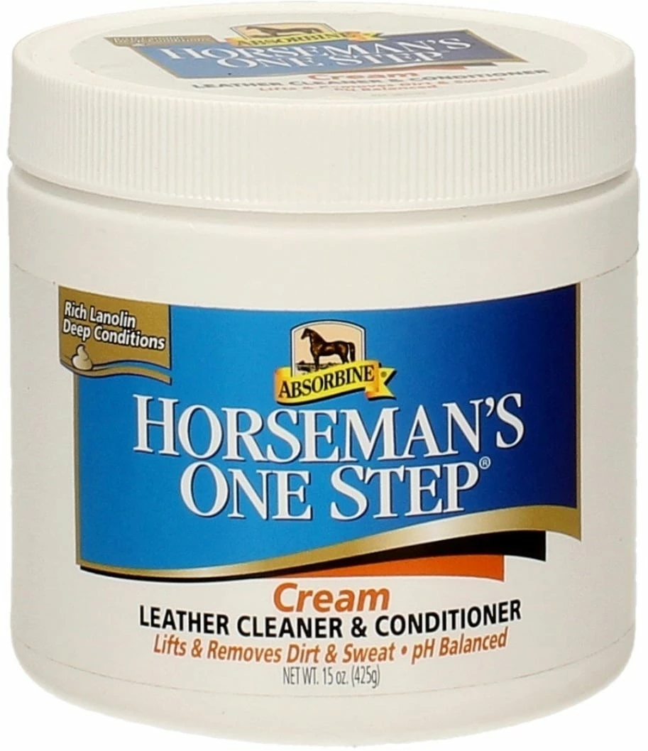 Absorbine Horseman's One Step Cream Leather Cleaner 1 Absorbine Horseman's One Step Cream Leather Cleaner