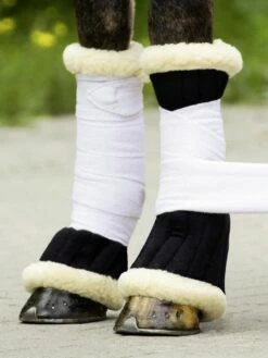 BUSSE Leg Wraps KLETT FUR - Black -Pet Supplies Sales Shop busse leg wraps klett fur black 528074 en