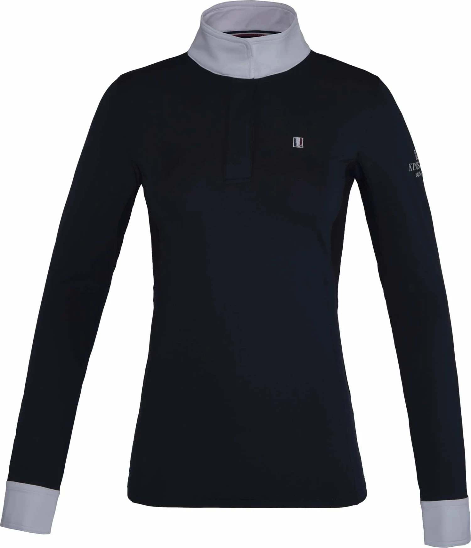 Kingsland Classic Ladies Show Shirt. - Long Sleeved Navy 1 Kingsland Classic Ladies Show Shirt. - Long Sleeved Navy