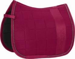 ESKADRON BIG SQUARE MESH CRYSTAL Saddle Pad, Berry Fusion