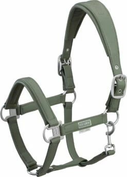 ESKADRON DOUBLEPIN LEATHER Halter, Ash Green