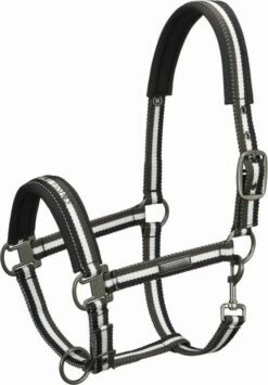 ESKADRON PIN BUCKLE Halter, Black-Cream