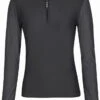 ESKADRON REFLEXX Half-Zip Long-Sleeved Shirt, Deep Grey