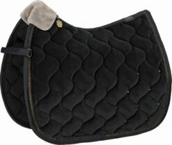 ESKADRON Saddle Pad - VELVET CRYSTAL, Black