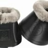 ESKADRON SOFTSLATE Faux Fur Bell Boots, Black