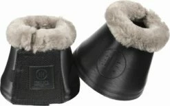 ESKADRON SOFTSLATE Faux Fur Bell Boots, Black