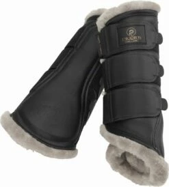 ESKADRON Tendon Boots - FAUX LEATHER FF, Black