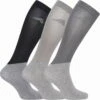 Euro-star ESGina Socks - 3-Pack, Black - Magnet Grey - Grey Mel.