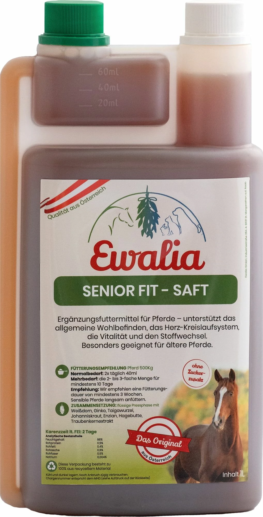 Ewalia Senior Fit - Liquid For Horses 1 Ewalia Senior Fit - Liquid For Horses