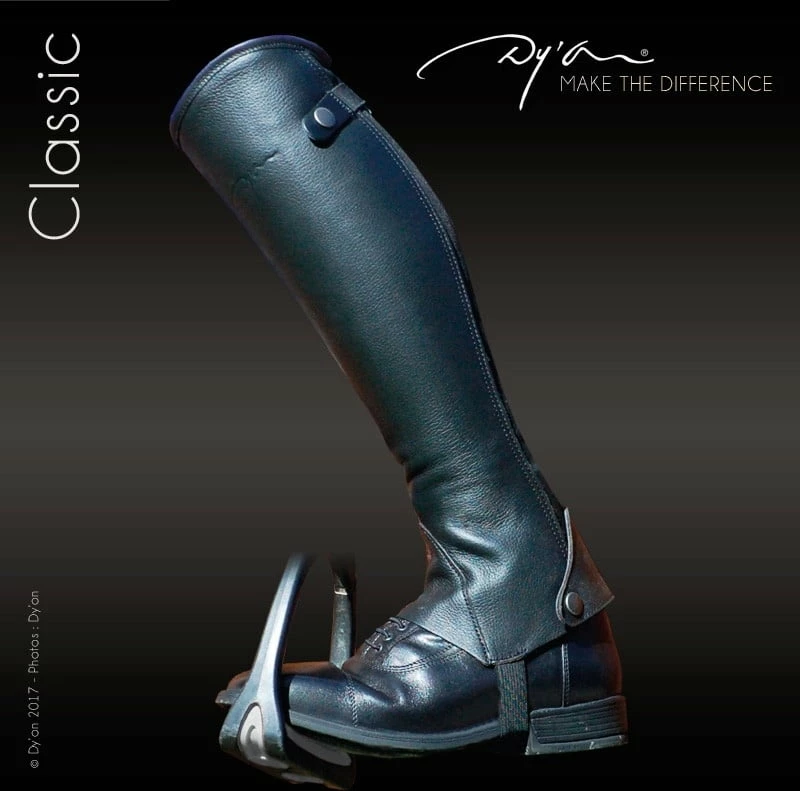 Dy'on Half Chaps Classic Black 1 Dy'on Half Chaps Classic Black