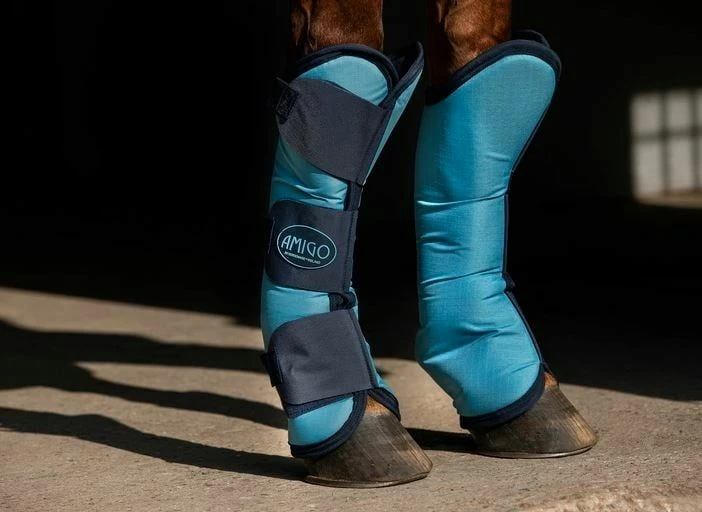 Horseware Ireland "Delphinium Blue" Amigo Transport Gaiters, Ripstop 1 Horseware Ireland "Delphinium Blue" Amigo Transport Gaiters, Ripstop
