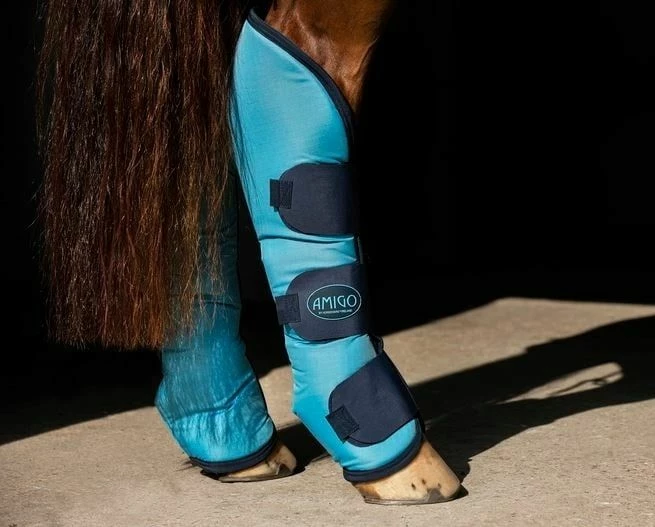 Horseware Ireland "Delphinium Blue" Amigo Transport Gaiters, Ripstop 2 Horseware Ireland "Delphinium Blue" Amigo Transport Gaiters, Ripstop - Image 2