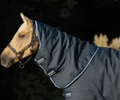 Horseware Ireland Neck Piece For Amigo Bravo 12 Turnout 150g, Navy/Blue