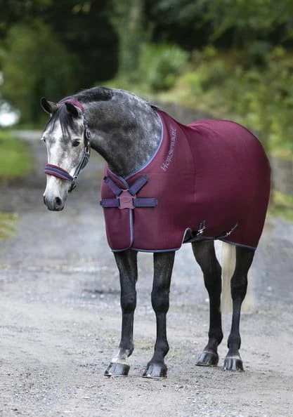 Horseware Ireland Rambo Airmax Cooler Disc, Front, Burgundy 1 Horseware Ireland Rambo Airmax Cooler Disc, Front, Burgundy