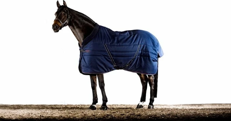 Horseware Ireland Rambo Cosy Stable 100g, Navy/Burgundy 1 Horseware Ireland Rambo Cosy Stable 100g, Navy/Burgundy