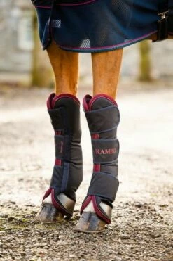 Horseware Ireland Transport Gaiters Rambo Navy/Burgundy