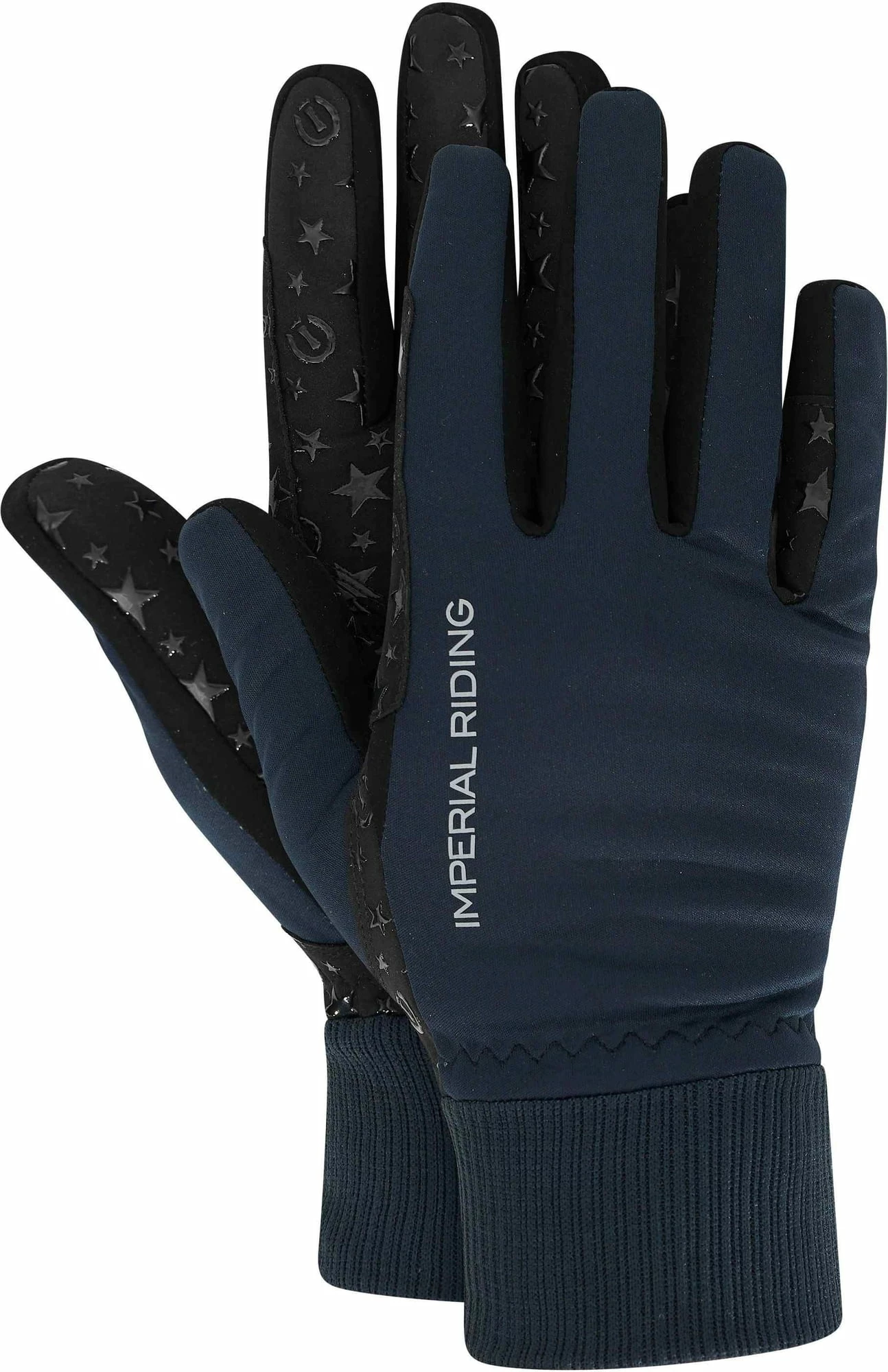Imperial Riding Gloves - IRHSporty Glow, Navy 1 Imperial Riding Gloves - IRHSporty Glow, Navy