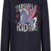 Imperial Riding Kids' Top - IRHBobby, Navy