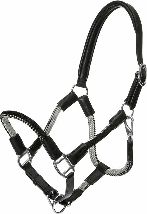 Kavalkade Rope Halter Set Cavo - Black/Black-Grey 1 Kavalkade Rope Halter Set Cavo - Black/Black-Grey