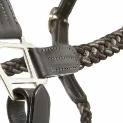 Kavalkade "Tessa" Braided Halter Black-Anthracite-Grey -Pet Supplies Sales Shop kavalkade tessa braided halter black anthracite grey 678744 en