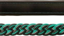 Kavalkade "Tessa" Braided Halter, Black-Anthracite-Grey-Turquoise -Pet Supplies Sales Shop kavalkade tessa braided halter black anthracite grey turquoise 678723 en