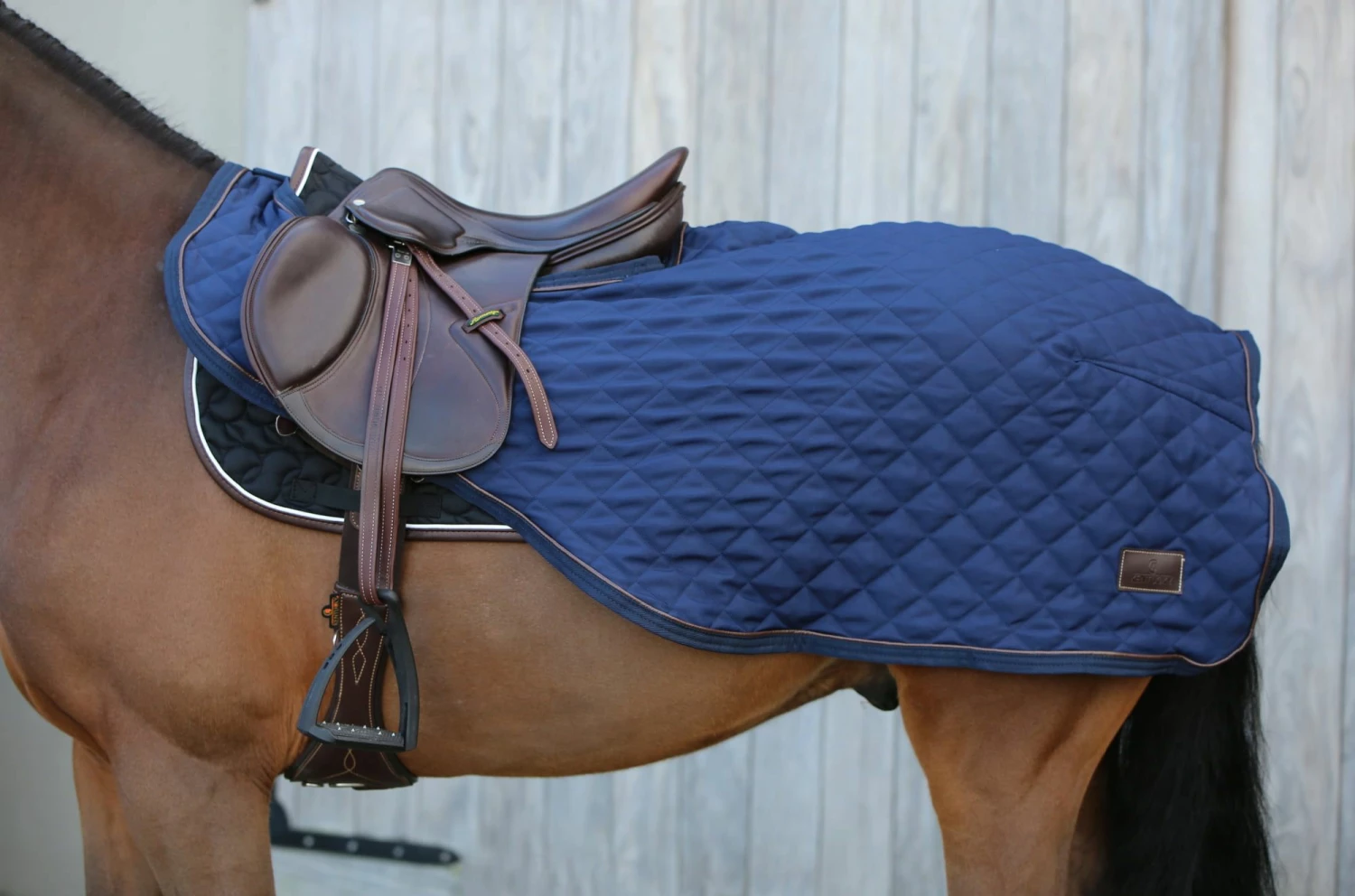 Kentucky Horsewear Exercise Rug, Navy 2 Kentucky Horsewear Exercise Rug, Navy - Image 2