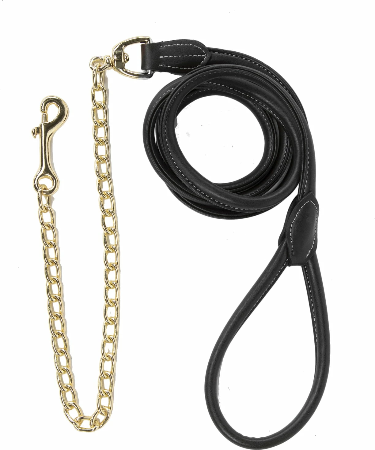 Kentucky Horsewear Faux Leather Lead With Chain, 270cm 1 Kentucky Horsewear Faux Leather Lead With Chain, 270cm