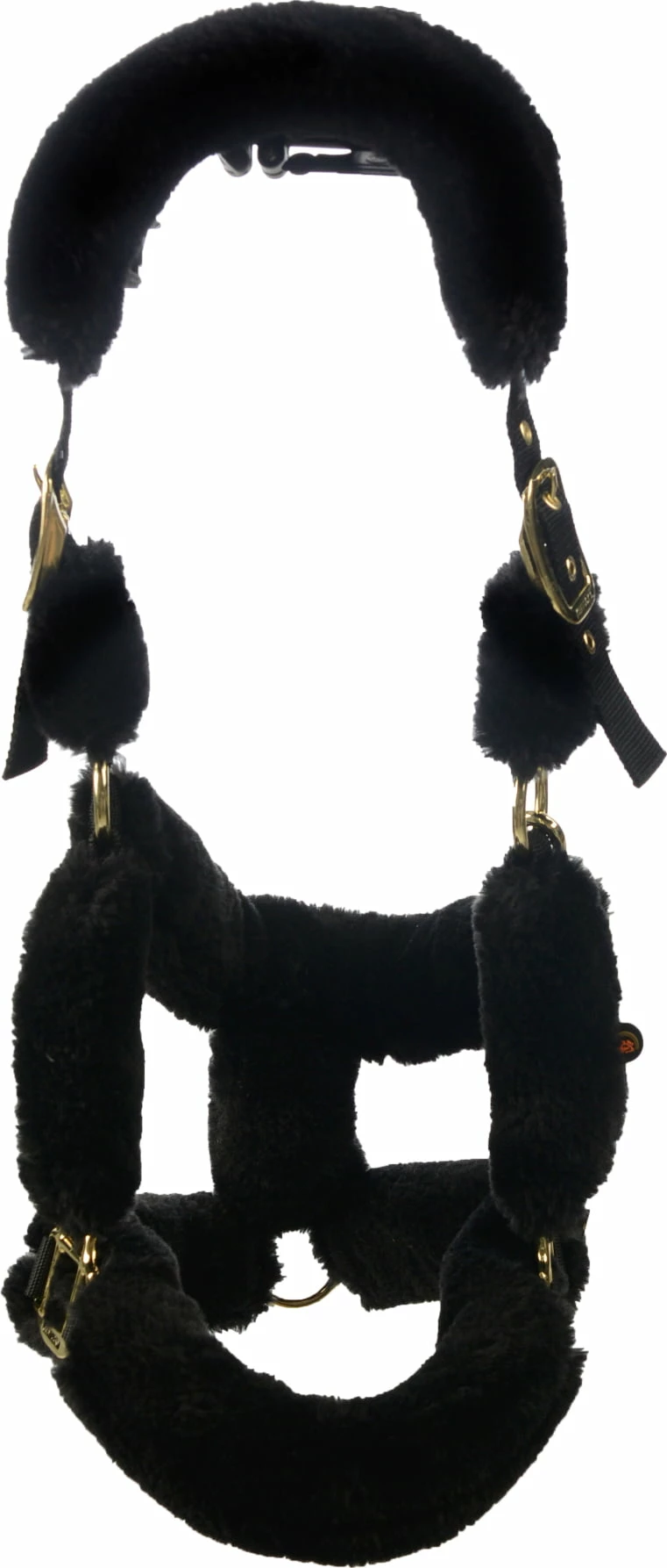 Kentucky Horsewear Sheepskin Shipping Halter - Black 2 Kentucky Horsewear Sheepskin Shipping Halter - Black - Image 2