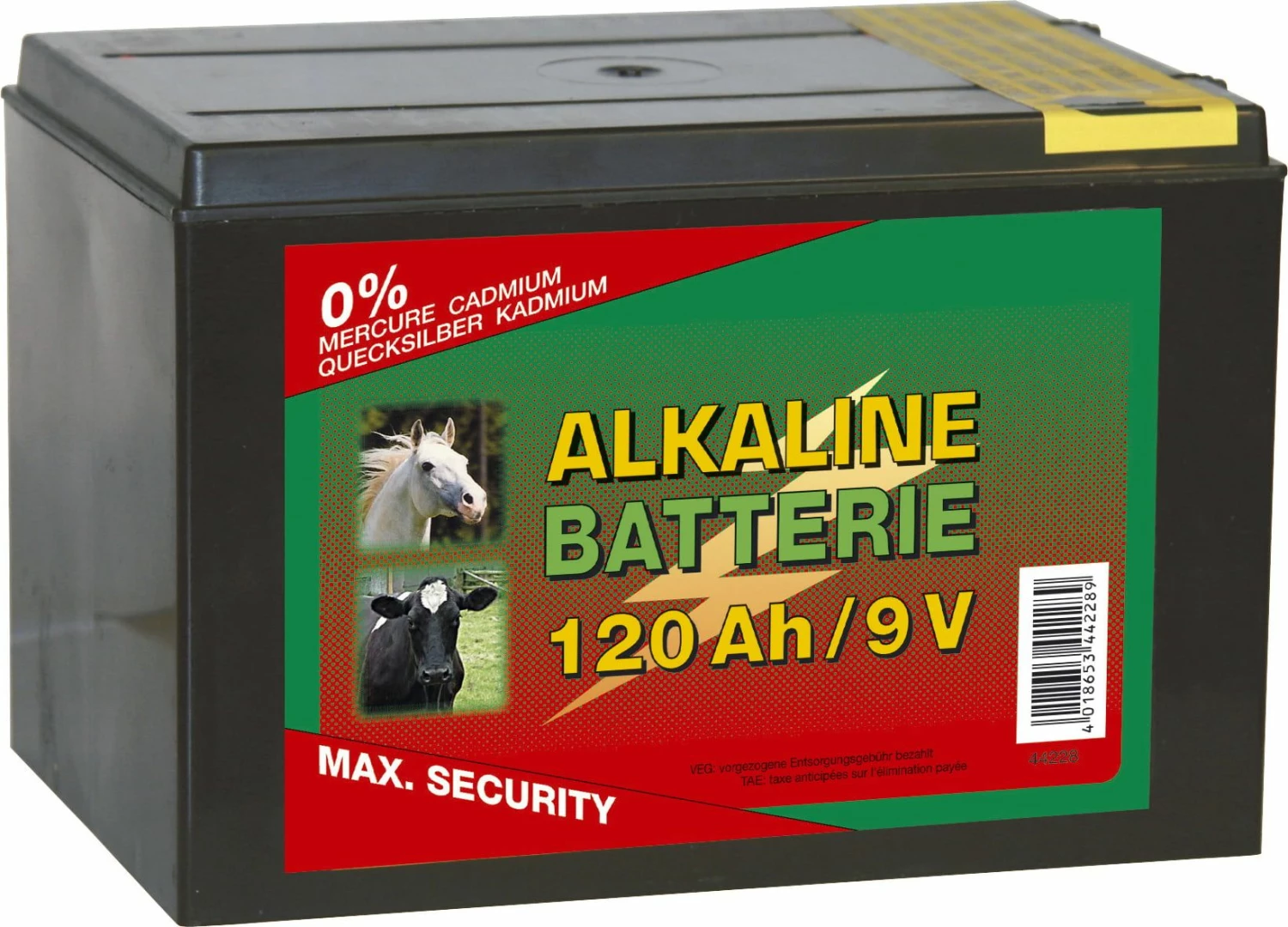 Kerbl Alkaline Battery "120Ah" Small Case 1 Kerbl Alkaline Battery "120Ah" Small Case