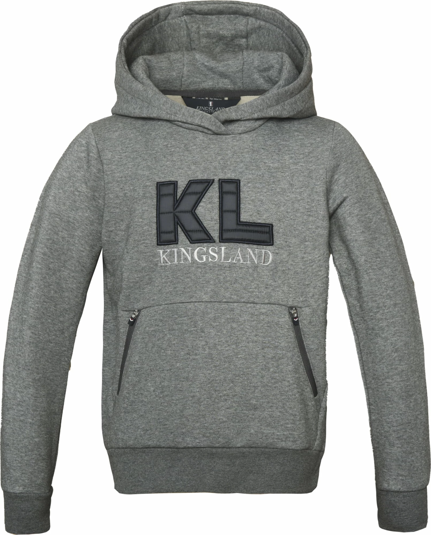 Kingsland Hoodie - KLeliae, Grey Forged Iron Melange 1 Kingsland Hoodie - KLeliae, Grey Forged Iron Melange