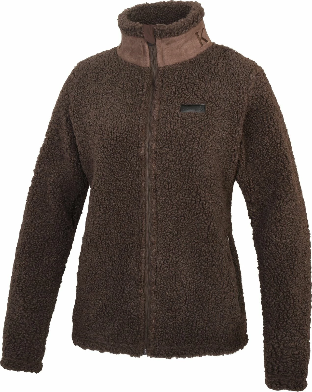 Kingsland "KLadria" Shepherd Fleece Jacket, Brown Chocolate 1 Kingsland "KLadria" Shepherd Fleece Jacket, Brown Chocolate